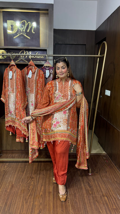 Reshma (Pure Crepe Farshi Salwar Suit)