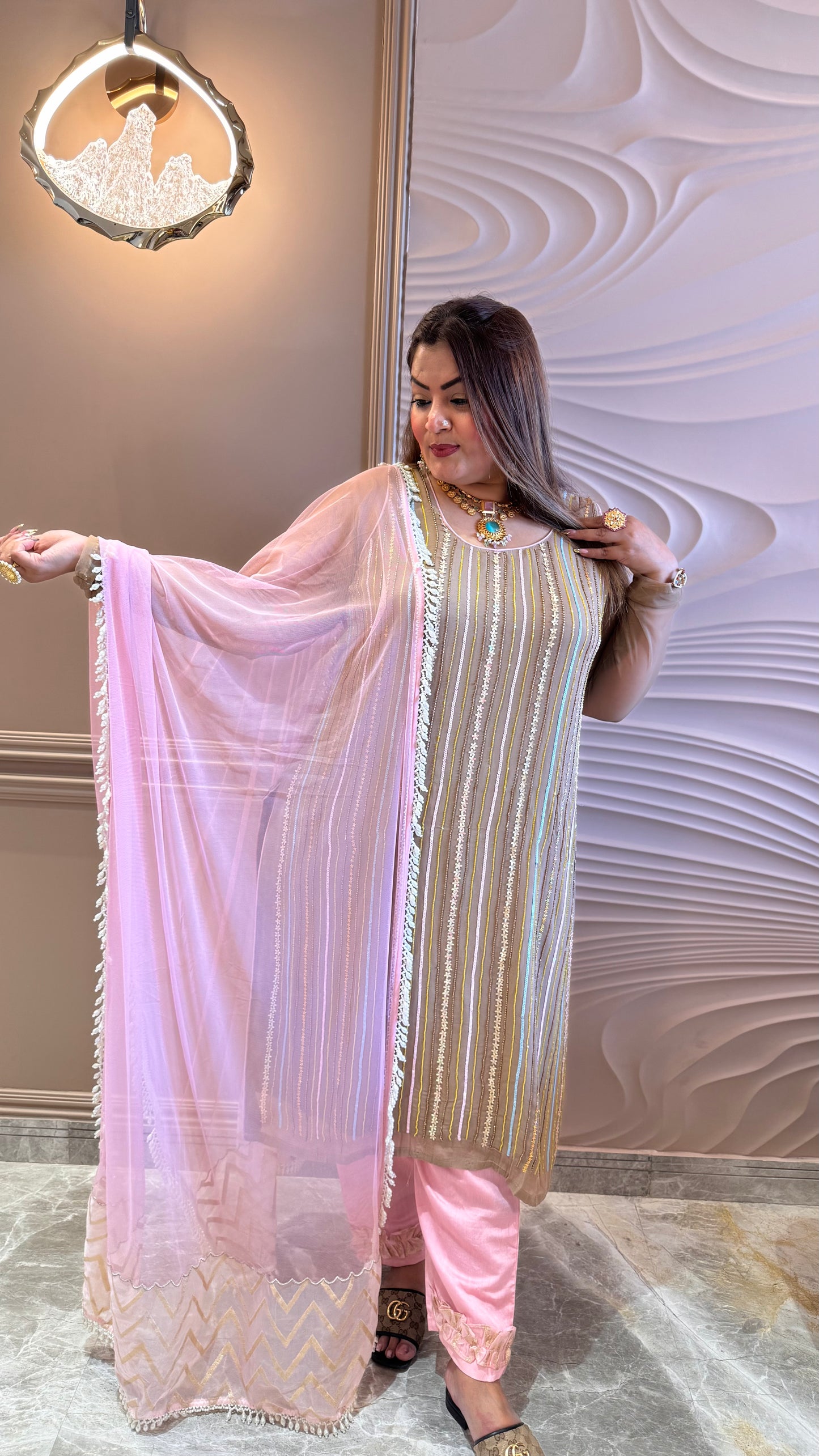 Meheriva (Pure Georgette Embroidery Suit)