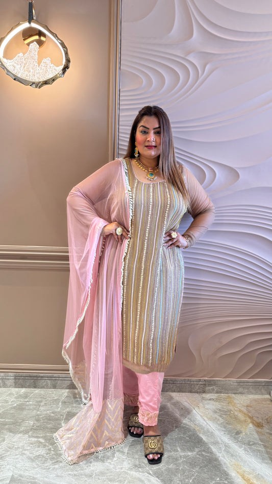 Meheriva (Pure Georgette Embroidery Suit)