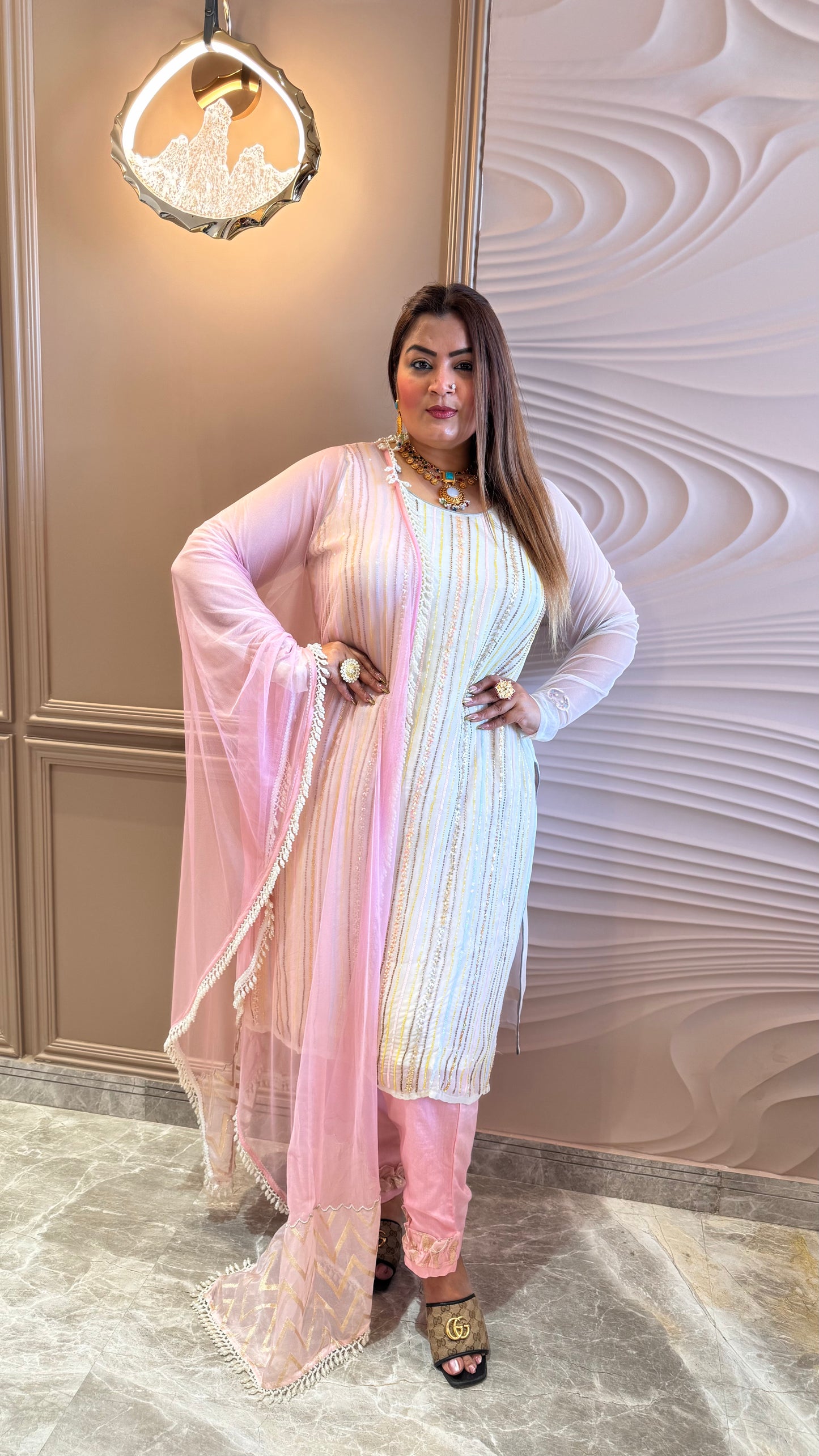 Meheriva (Pure Georgette Embroidery Suit)