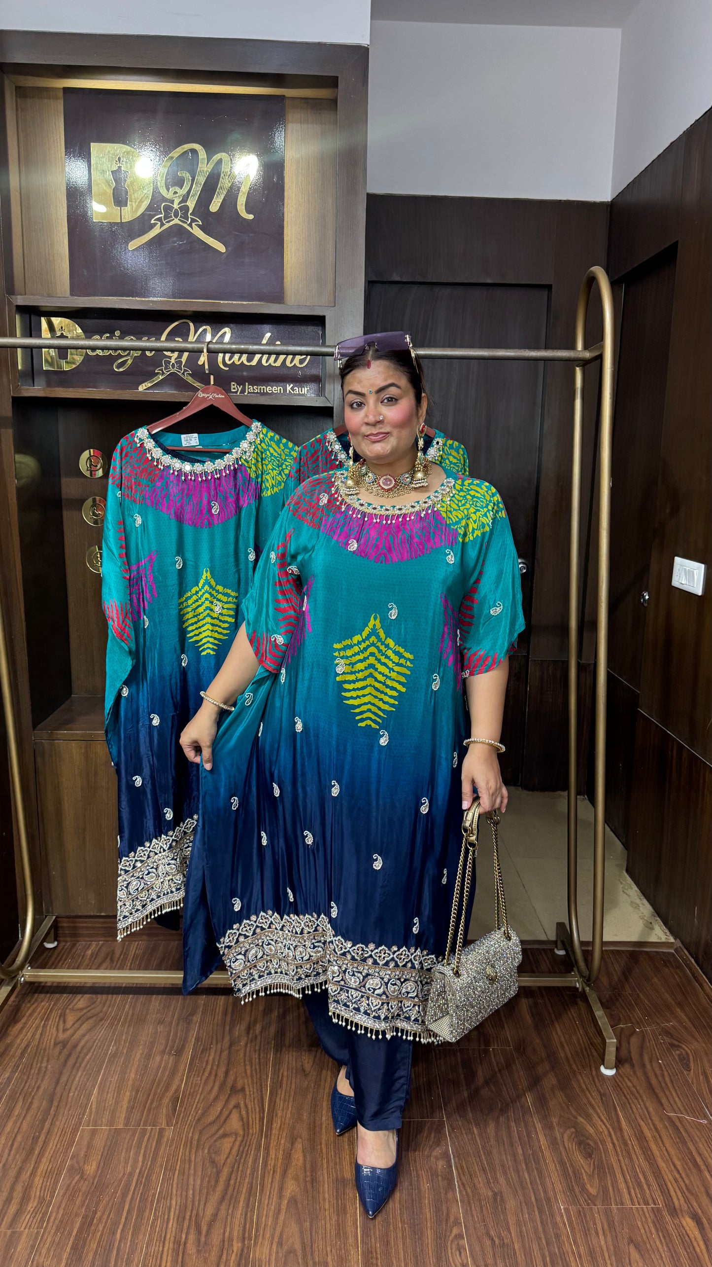 Kirti (Pure Crepe Kaftan Cordset)