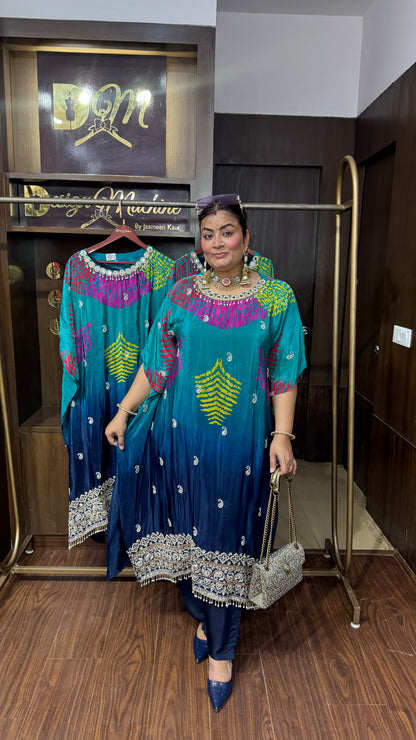 Kirti (Pure Crepe Kaftan Cordset)