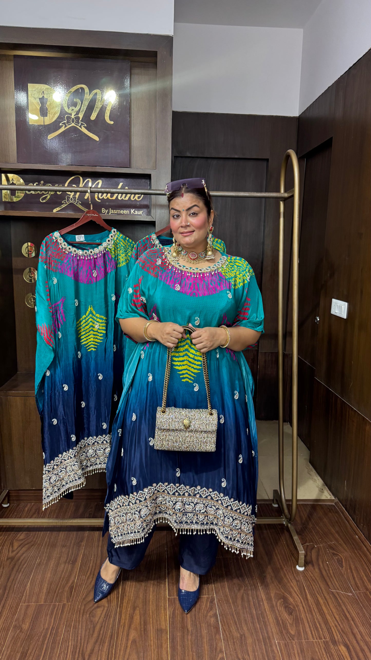 Kirti (Pure Crepe Kaftan Cordset)