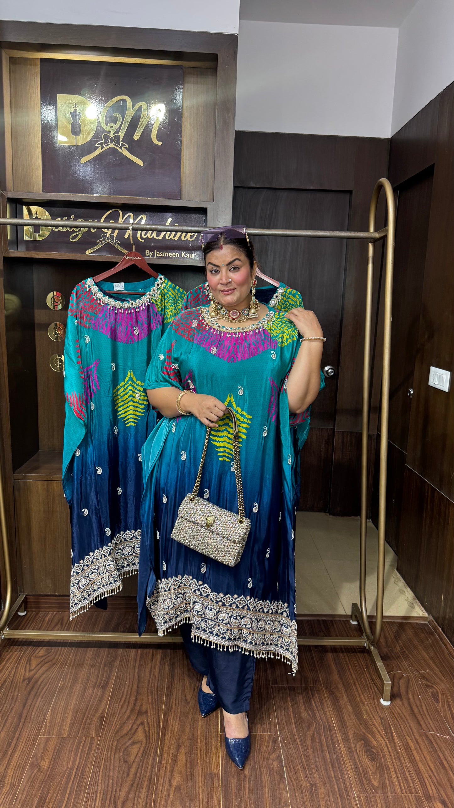 Kirti (Pure Crepe Kaftan Cordset)