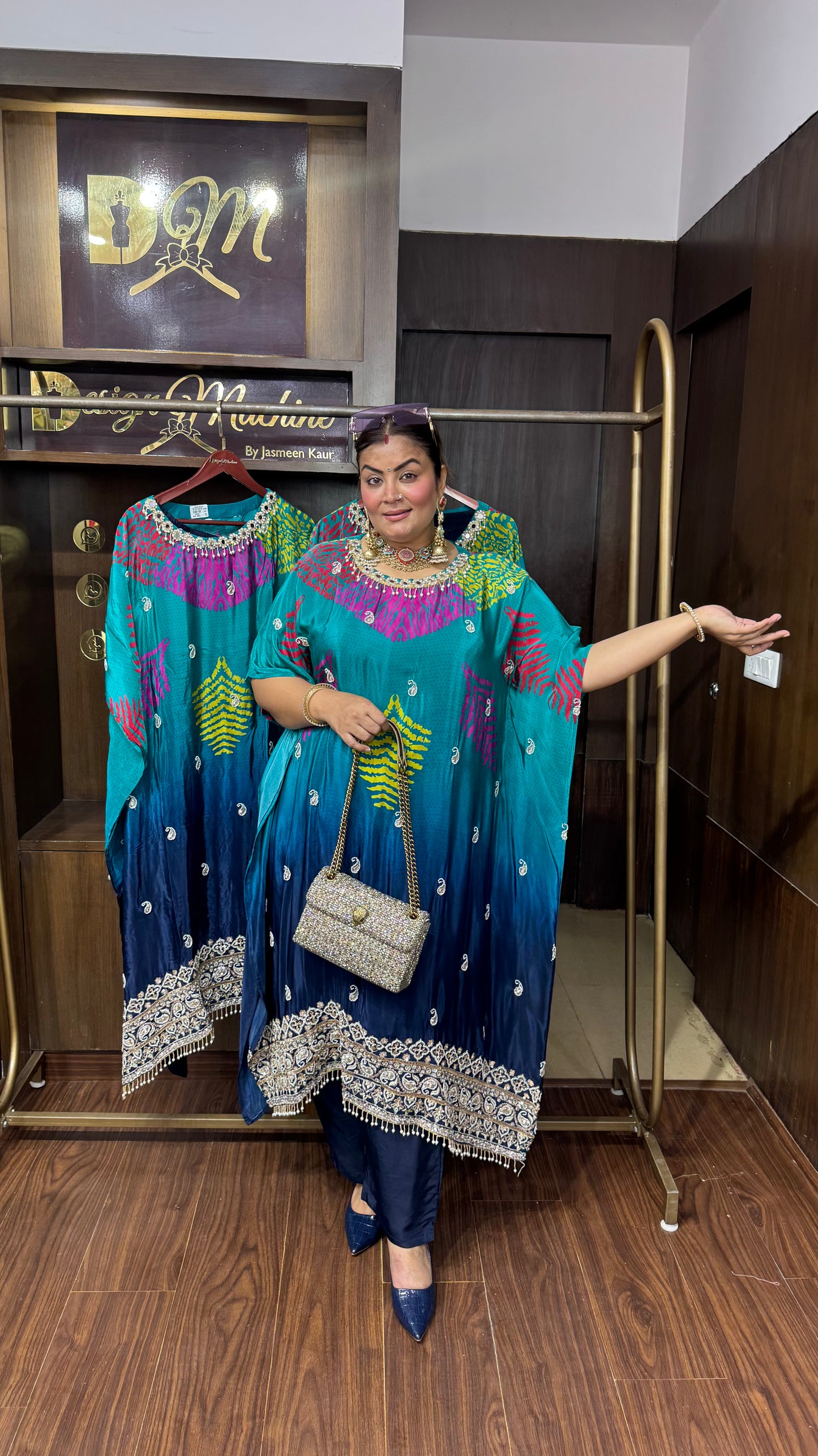 Kirti (Pure Crepe Kaftan Cordset)