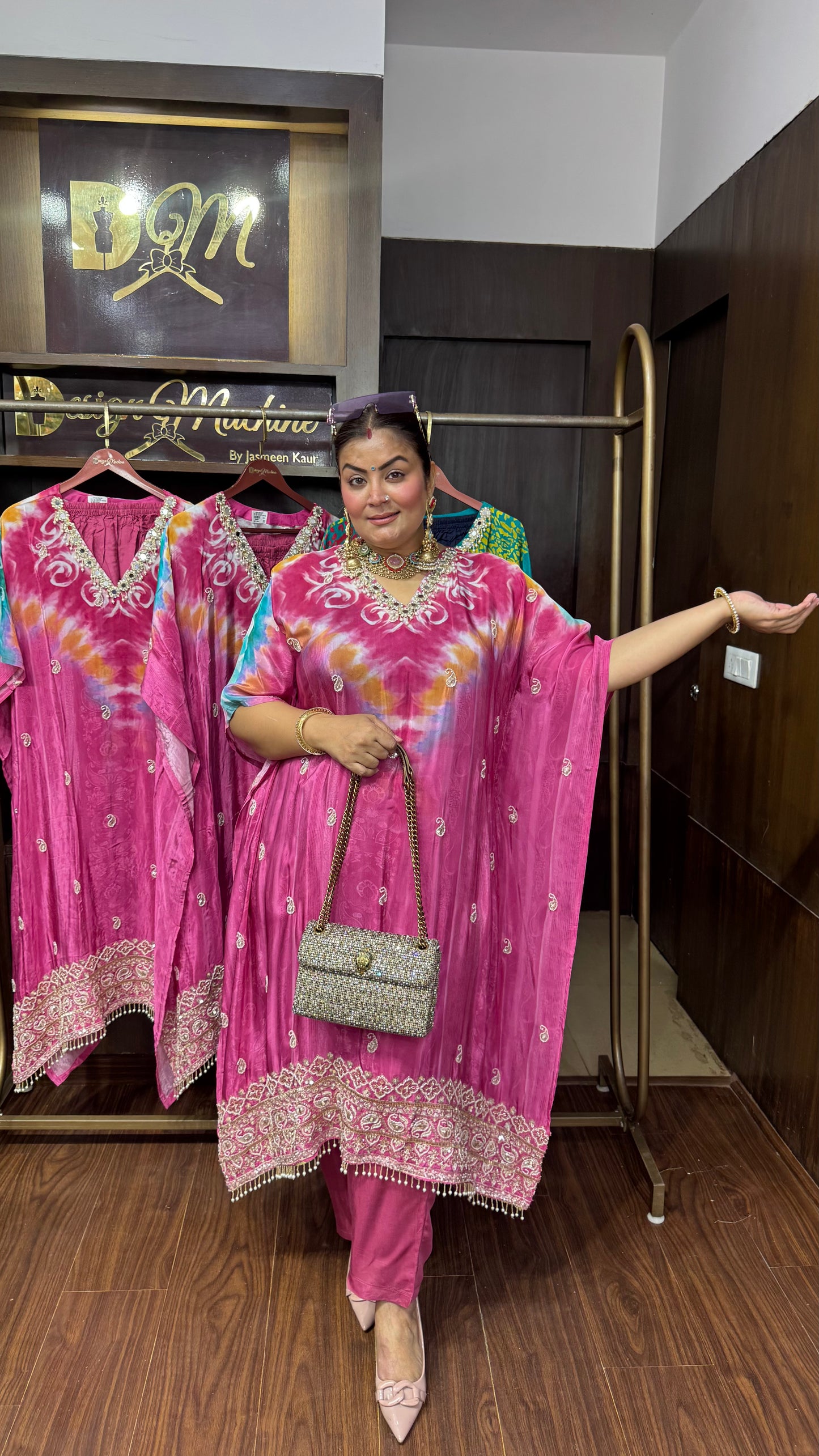 Suhani (Pure Crepe Kaftan Cordset)