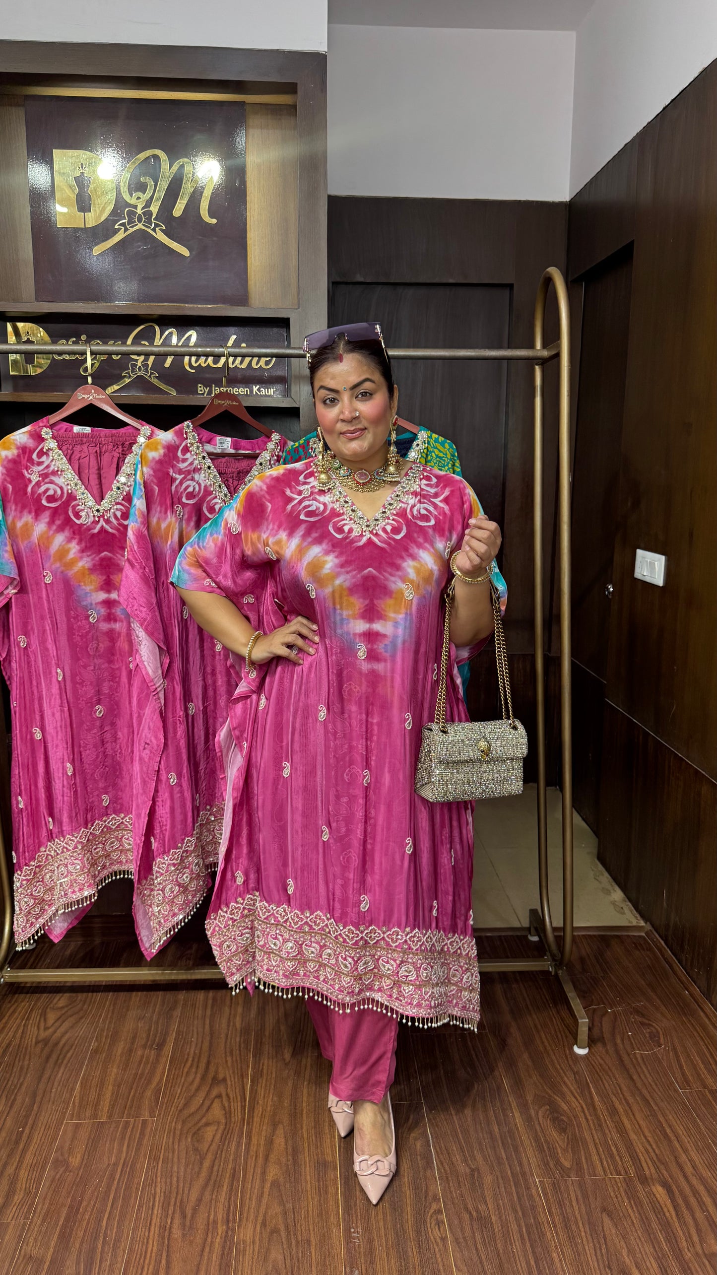 Suhani (Pure Crepe Kaftan Cordset)