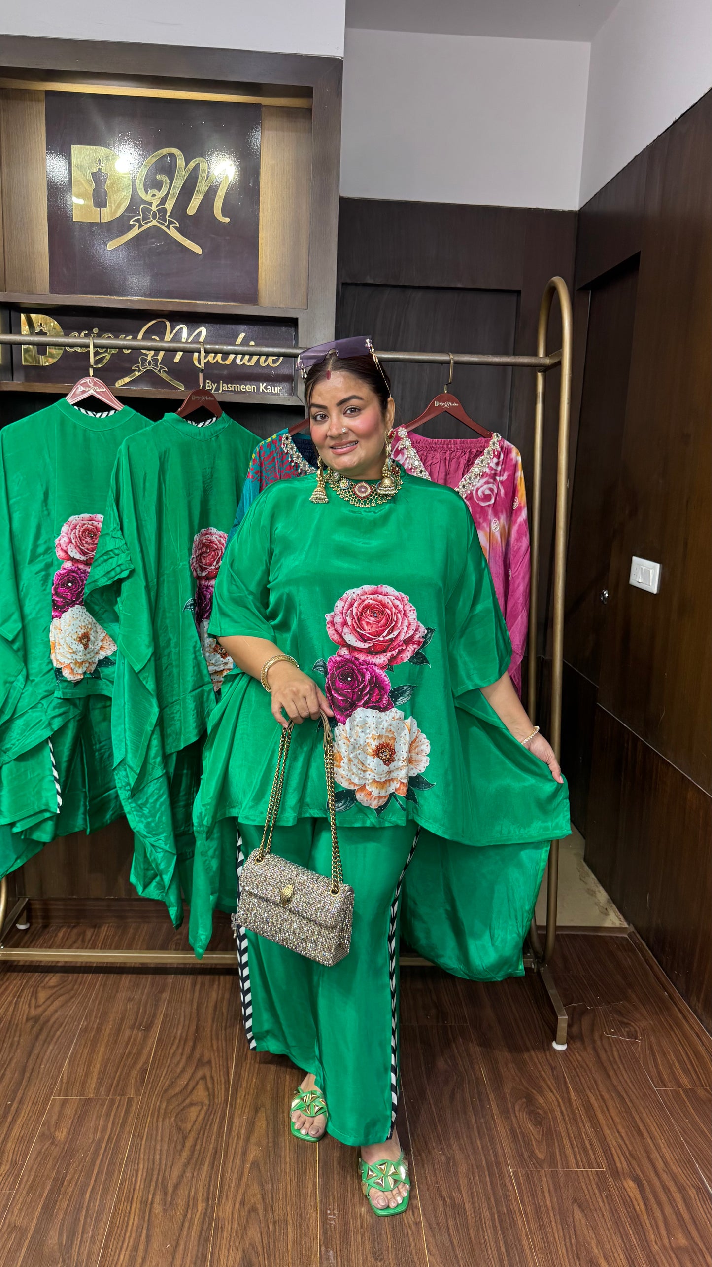 Ruchika (Pure Crepe Kaftan Cordset)