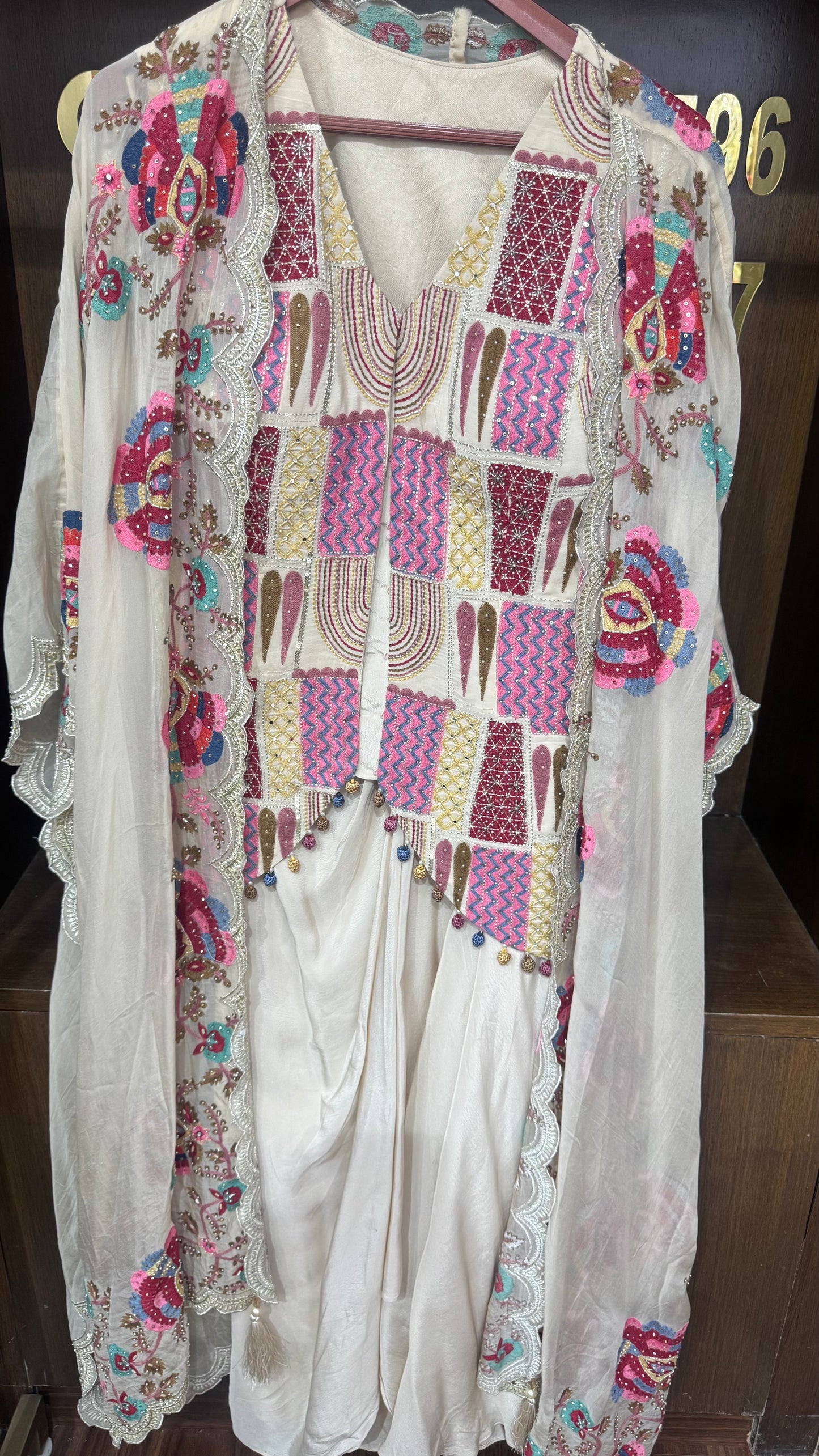 Pure Crepe 3 Piece Indo Western
