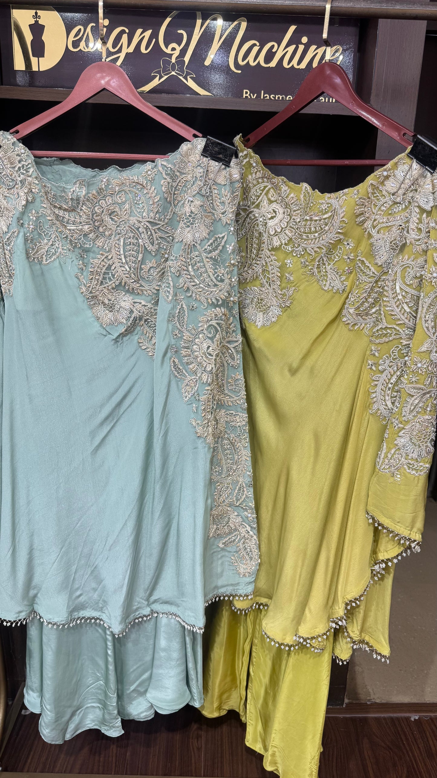 Beautiful Pure Crepe 3 Piece Indo Western