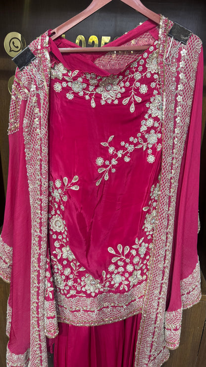 Rysa (Pure Crepe 3 Piece Indo Western)