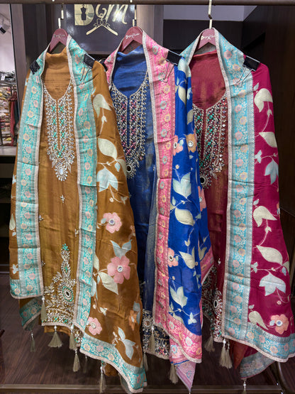 Nooranshi (Unstitched Suit)