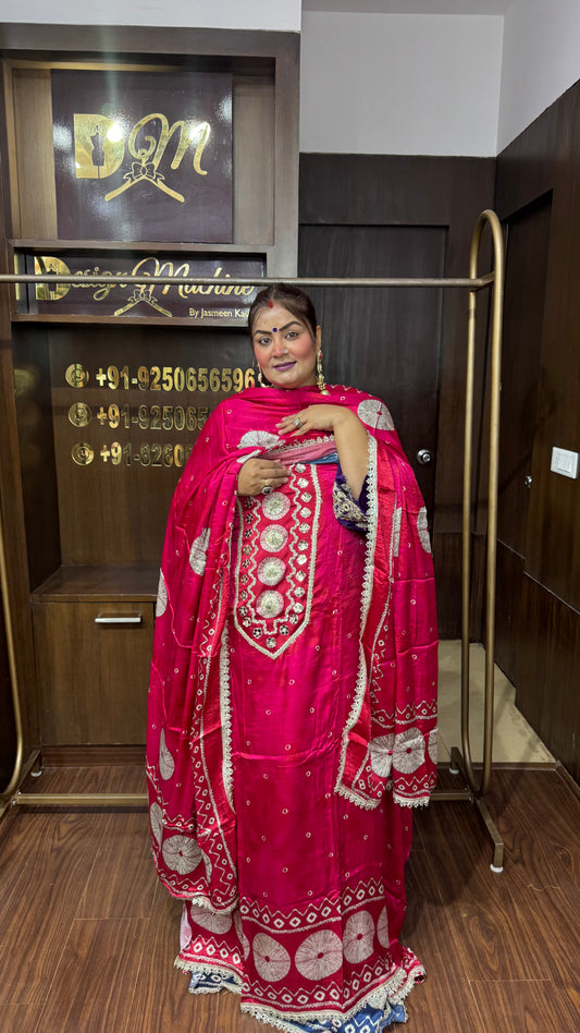 Meher Gajji Silk Unstitched Suit