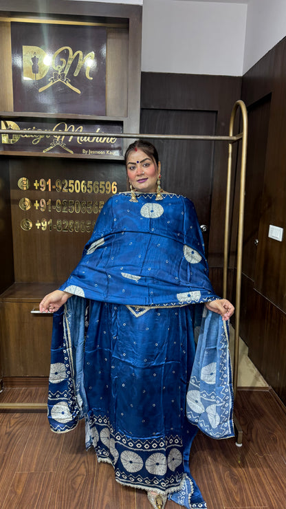 Meher Gajji Silk Unstitched Suit