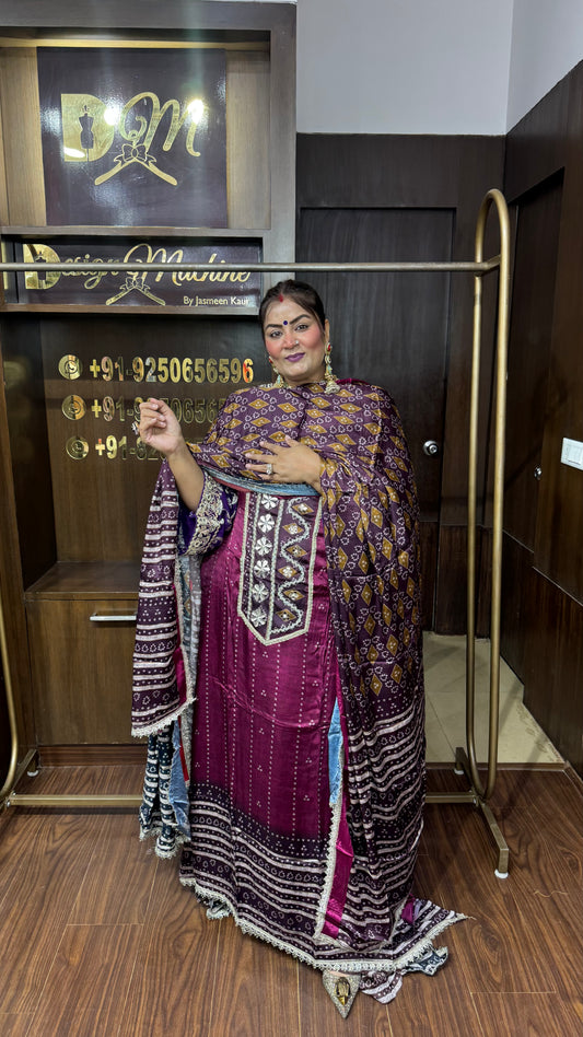 Zoya Gajji Silk Unstitched Suit