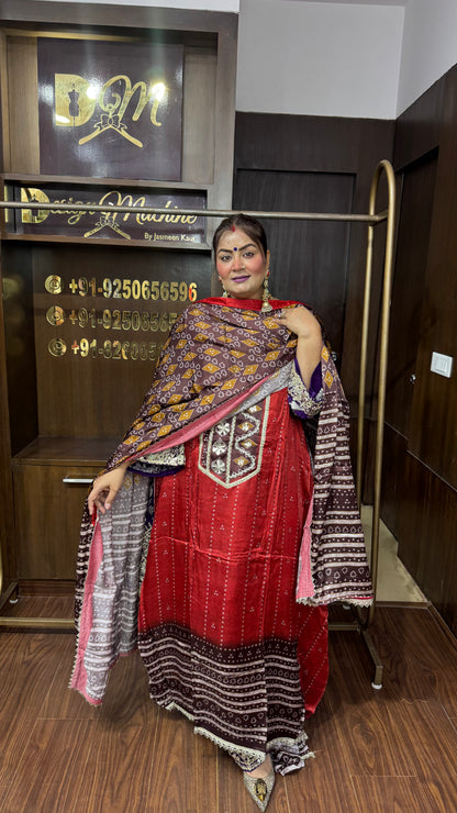 Zoya Gajji Silk Unstitched Suit