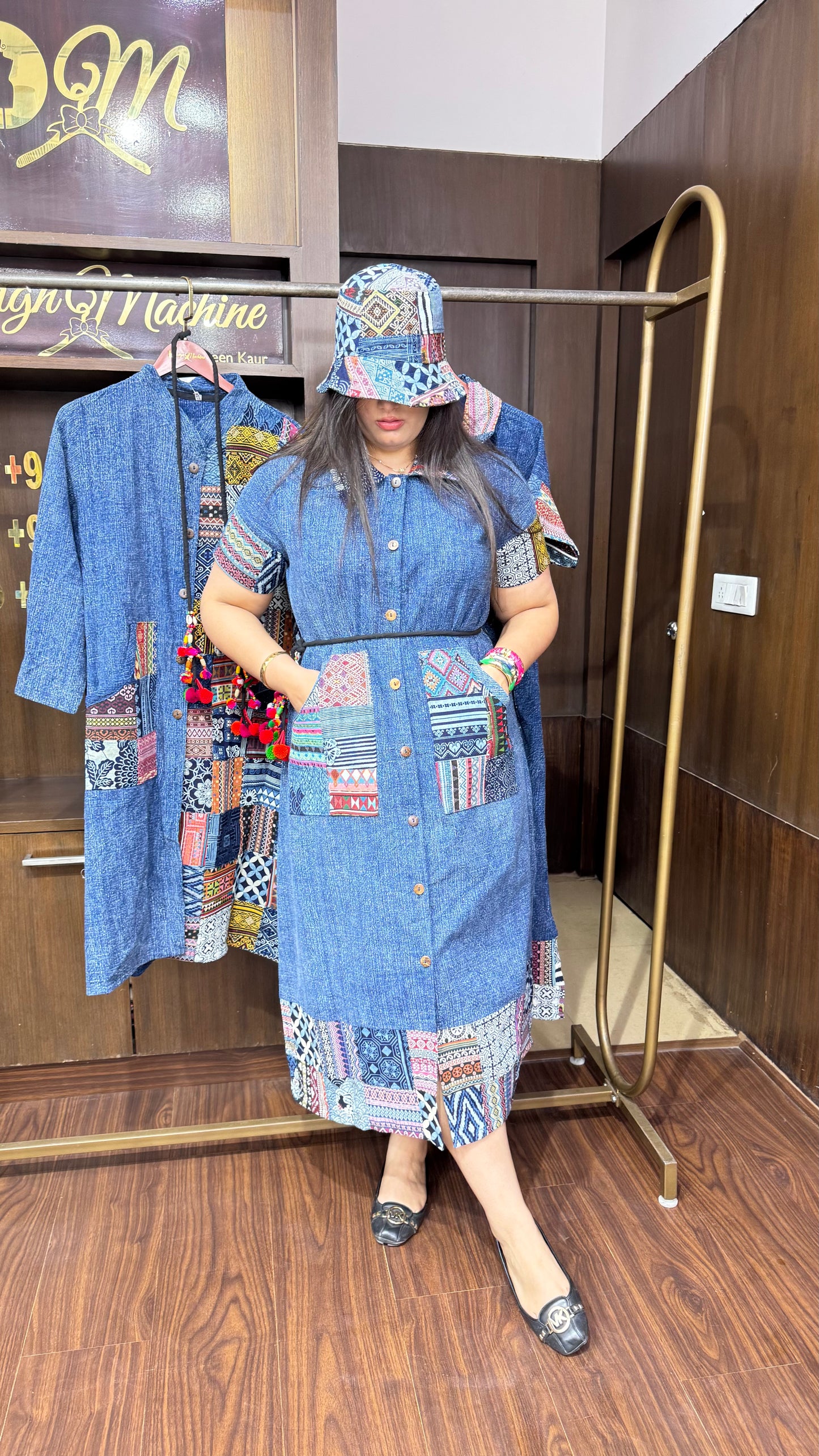 Aavya (Premium Quality Denim  Dress)