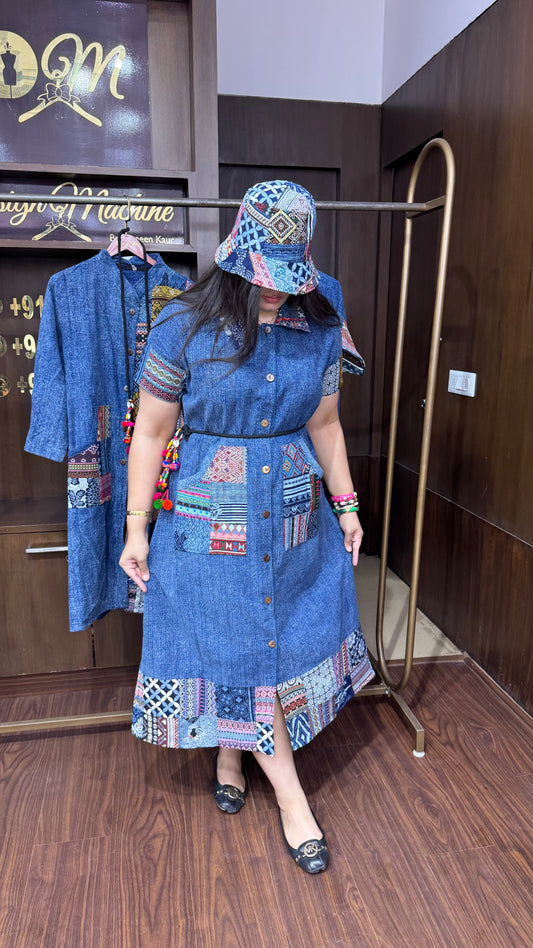 Aavya (Premium Quality Denim  Dress)