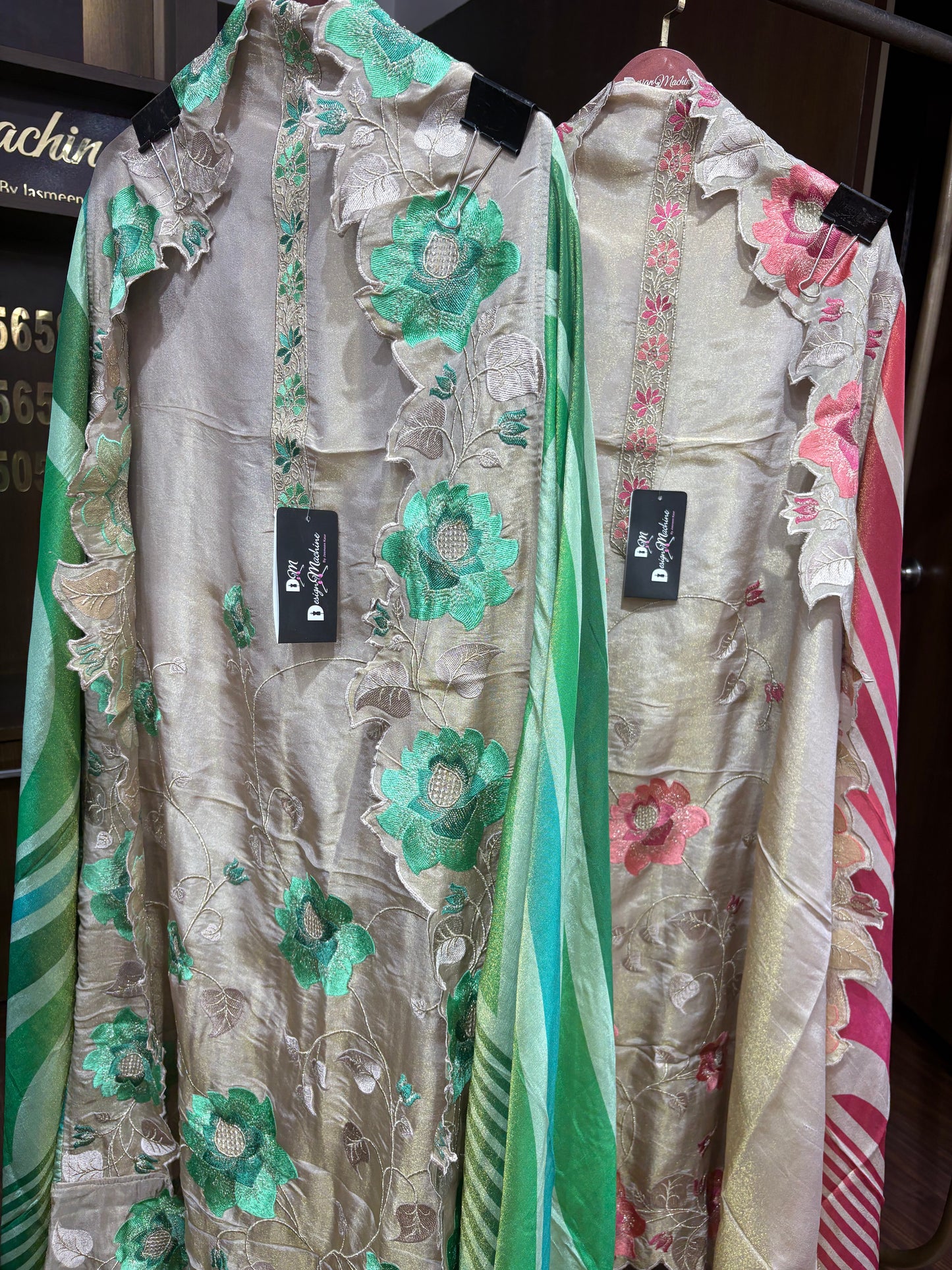 Avnisha (Shimmer Unstitched Suit)