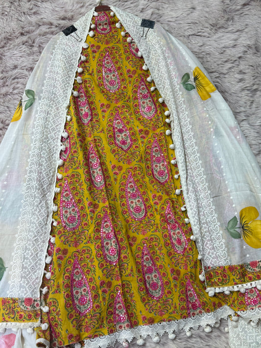 Zehnaya Pure Cotton (Unstitch Suit)
