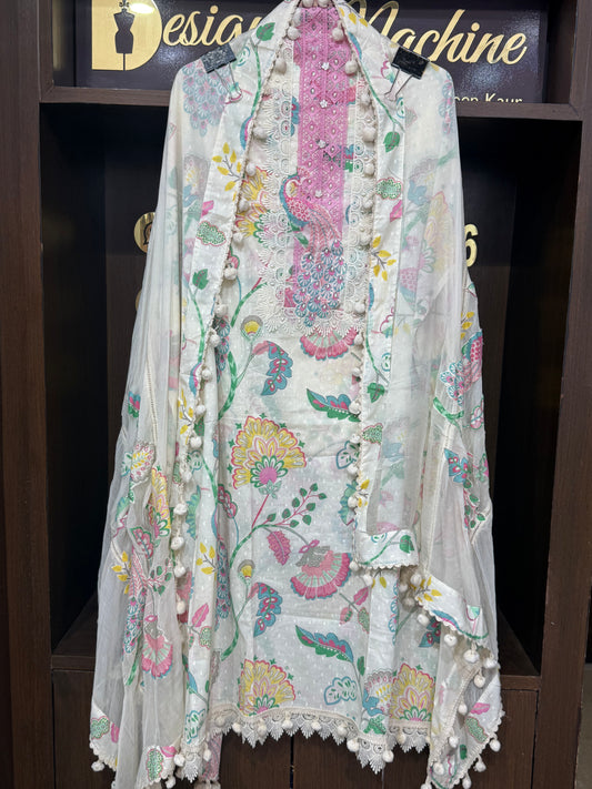 Zaynika Pure Cotton (Unstitch Suit)