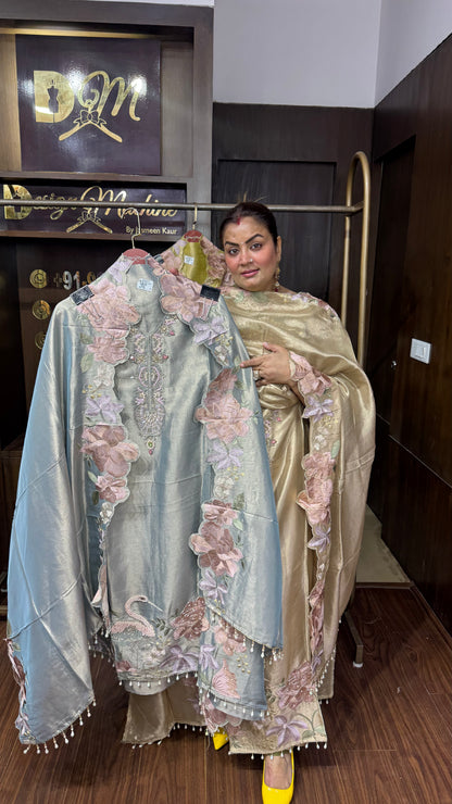 Zoya Ziraff Tissue Unstitched Suit