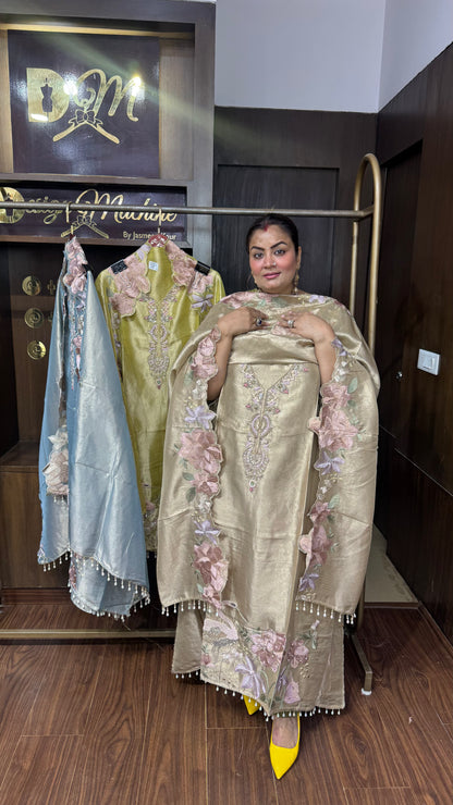 Zoya Ziraff Tissue Unstitched Suit