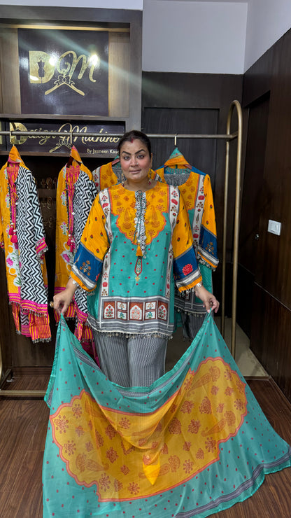 Eshira Pure Crepe Suit