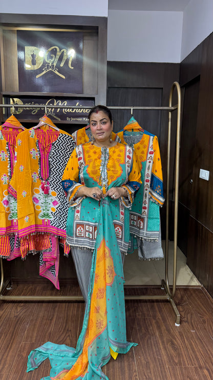 Eshira Pure Crepe Suit
