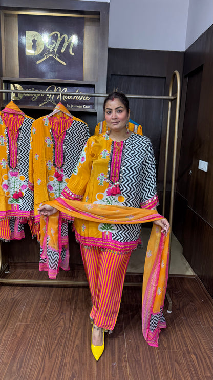 Zarisha Pure Crepe Suit