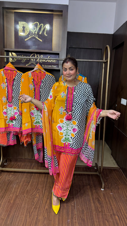 Zarisha Pure Crepe Suit