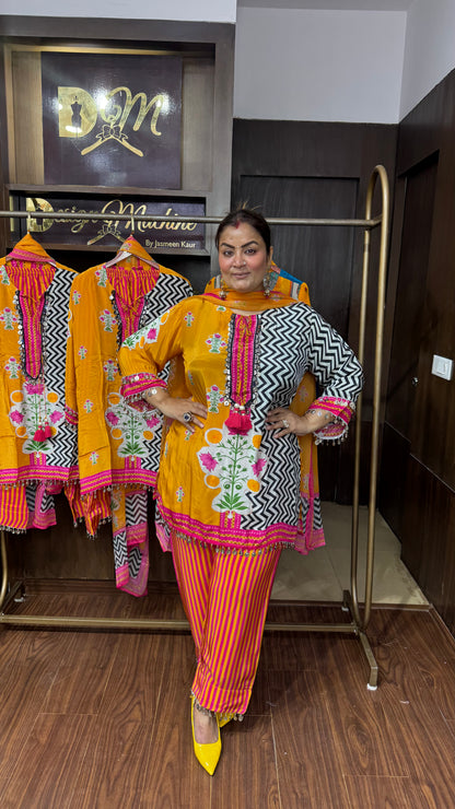 Zarisha Pure Crepe Suit