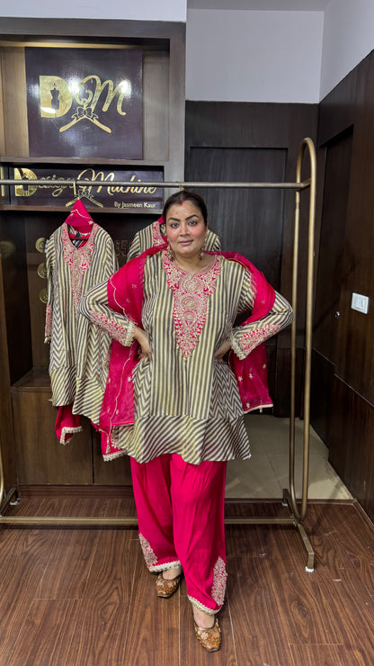 Afsana Glass Tissue Farshi Salwar Suit