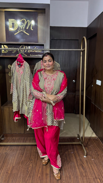 Afsana Glass Tissue Farshi Salwar Suit
