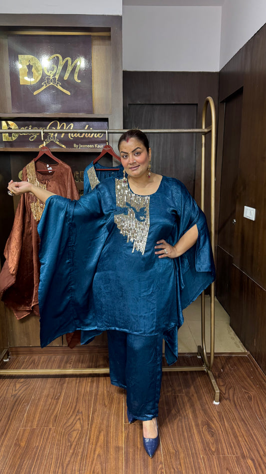 Elara Pure Crepe Kaftan Cordset