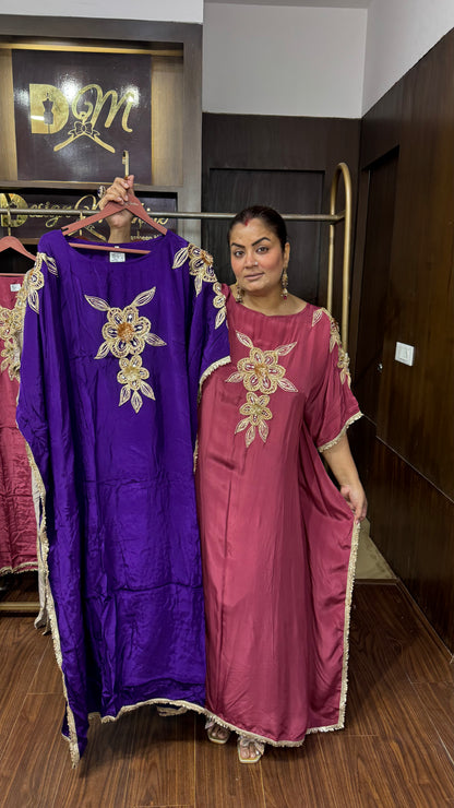 Aarika Pure Crepe Kaftan