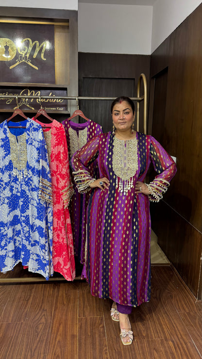 Zehra Georgette Phiran Cordset