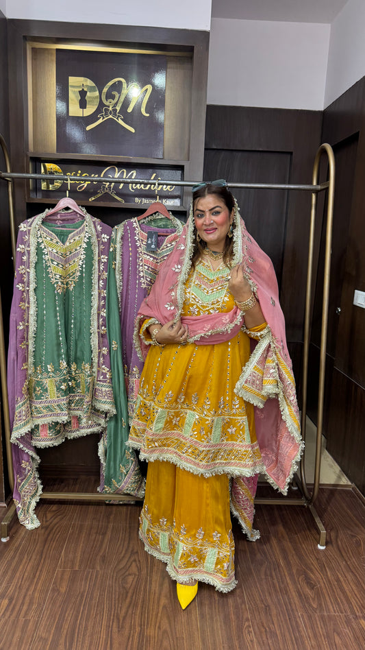 Ishika (Pure Chinnon Anarkali Suit)