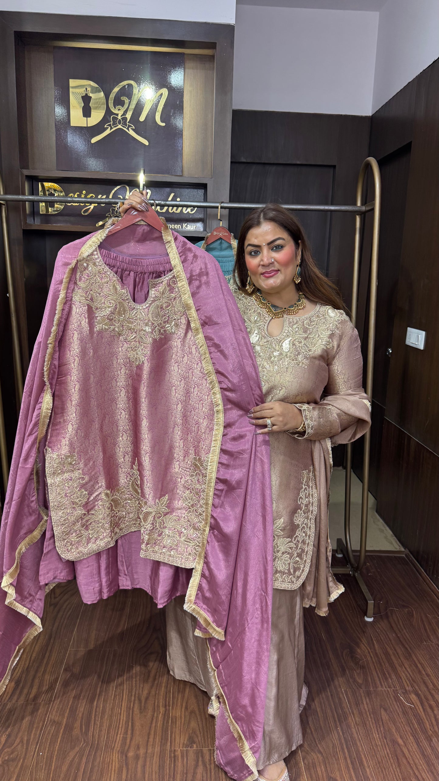 Brocade Banarasi Plazzo With Suit