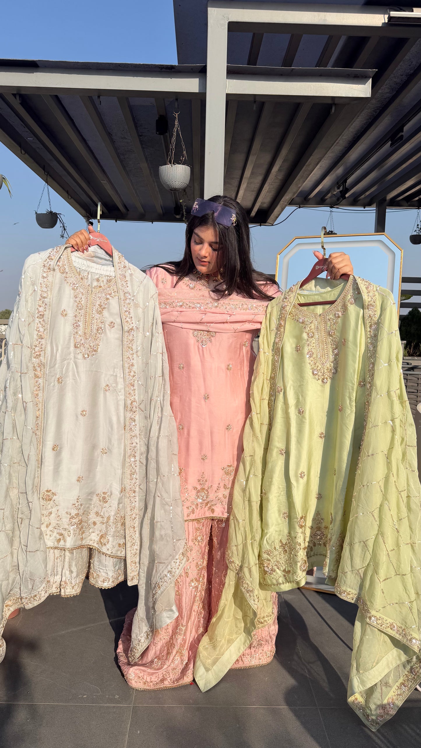 Heer Crepe Sharara Suit