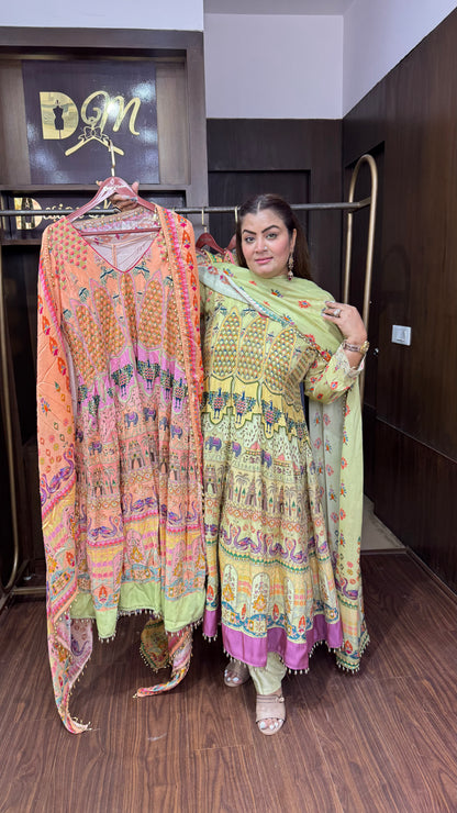 Tavira (Pure Crepe Anarkali)