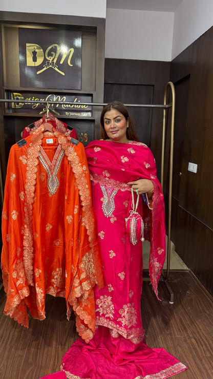 Himsa (Pure Crepe Unstitch Suit)