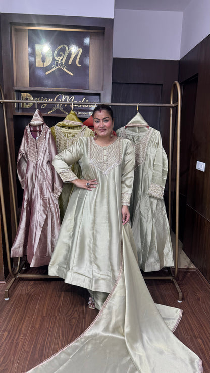 Krishi (Ziraff Tissue Anarkali Suit)