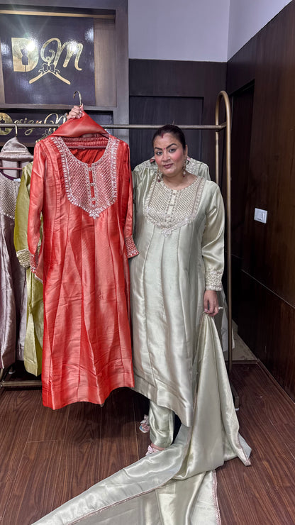 Krishi (Ziraff Tissue Anarkali Suit)