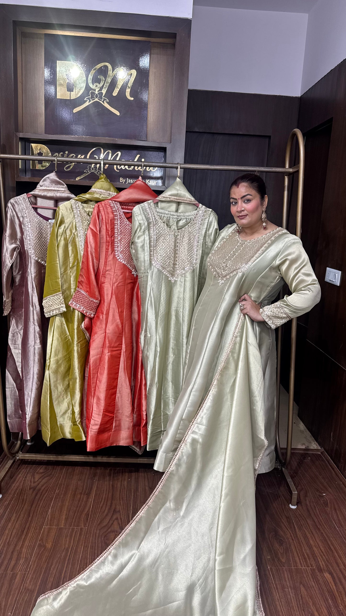 Krishi (Ziraff Tissue Anarkali Suit)