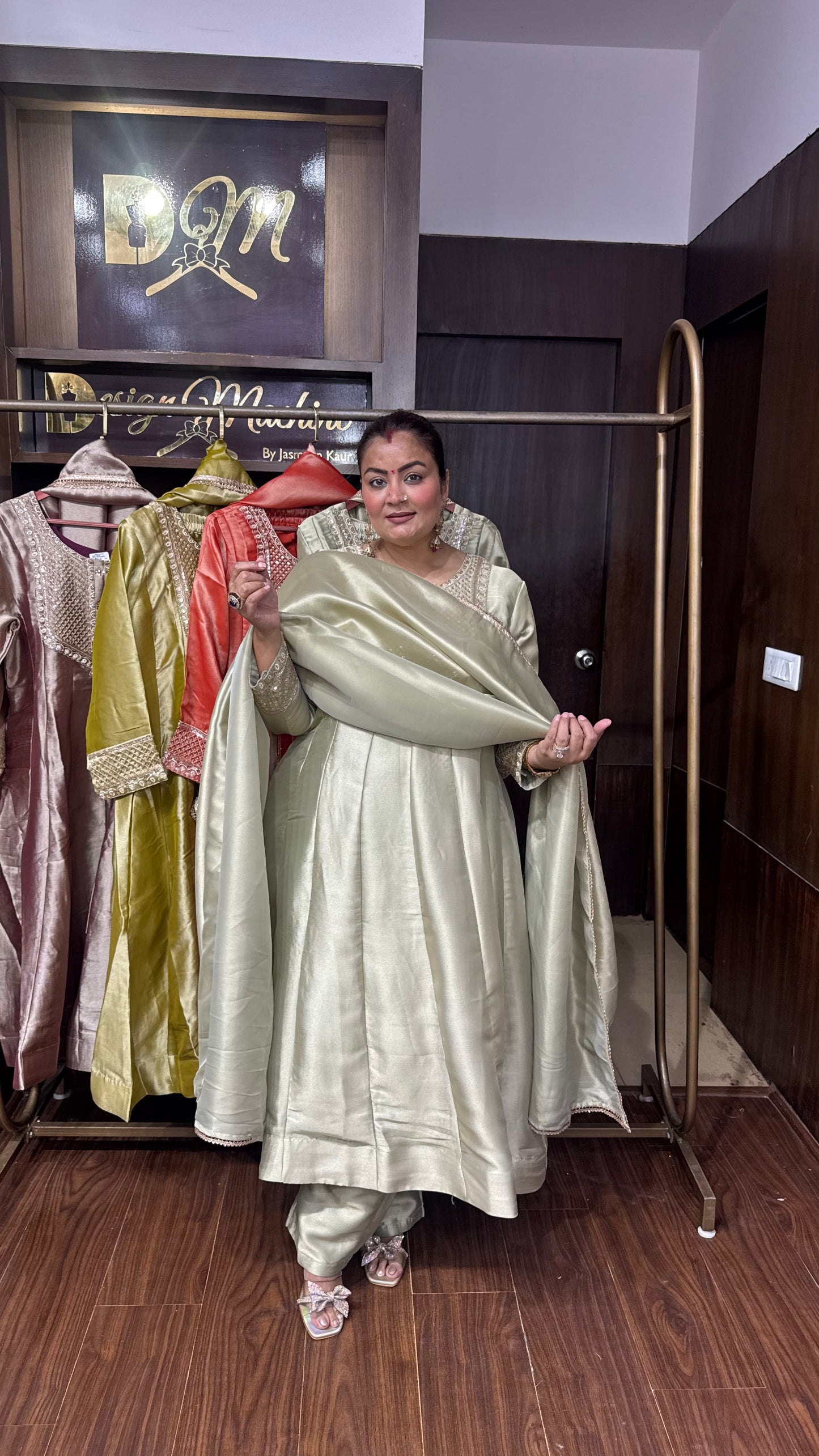 Krishi (Ziraff Tissue Anarkali Suit)