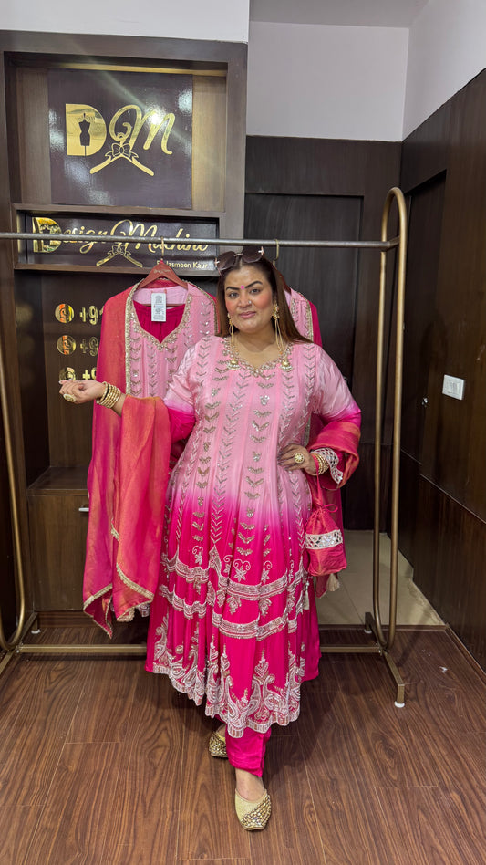 Zareen Pure Crepe Anarkali