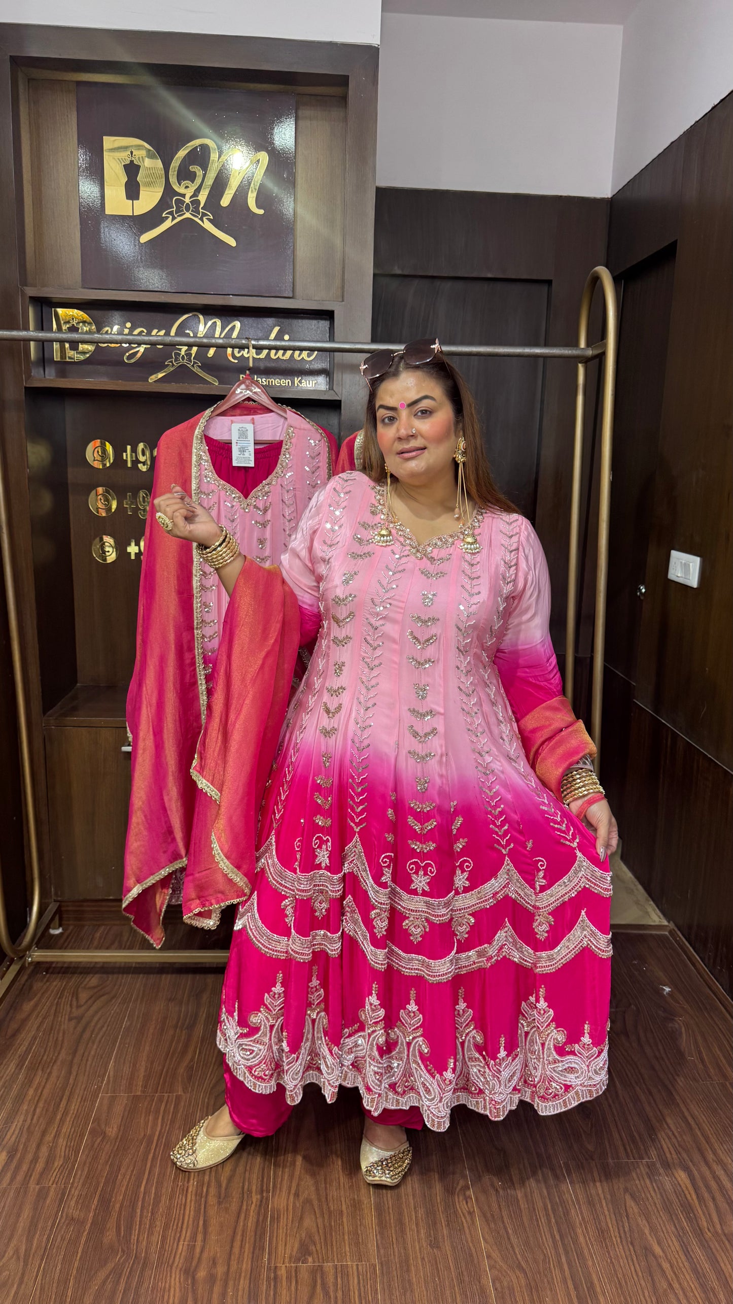 Zareen Pure Crepe Anarkali