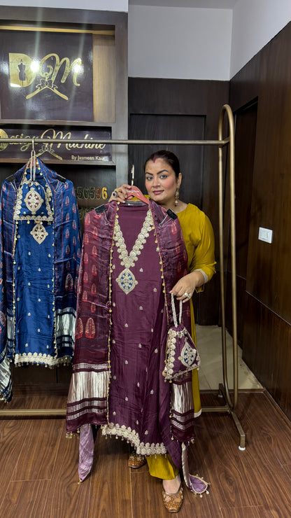 Akriti (Gajji Silk Unstitch Suit)
