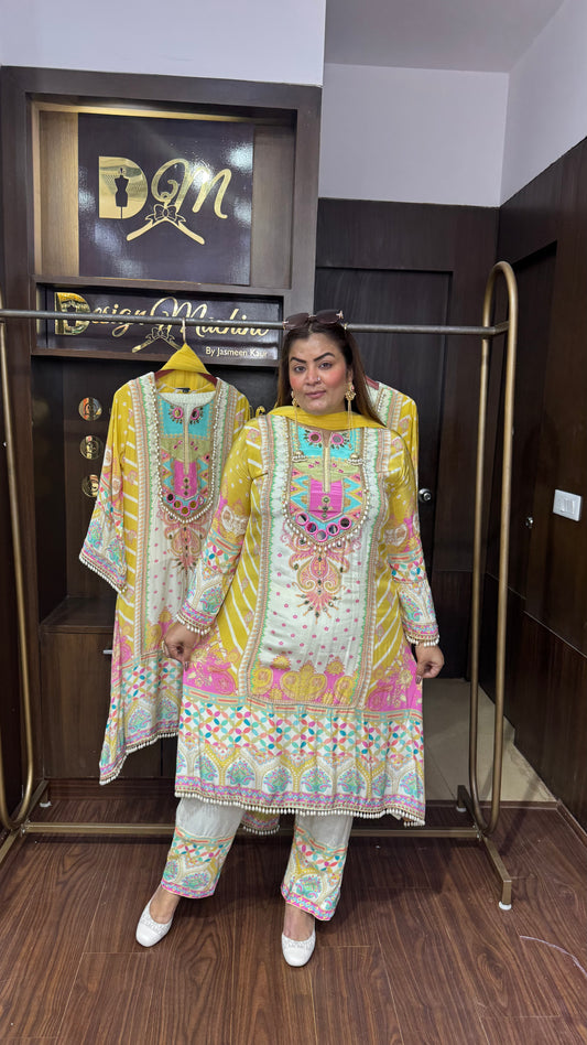 Eshana Pure Crepe Suit